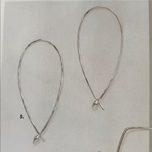 Hammered wire hoops small